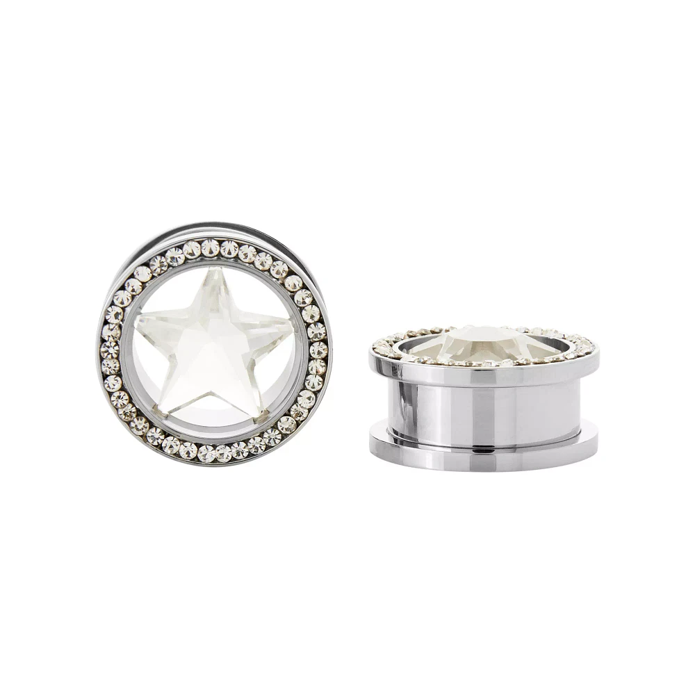 CZ Star Screw Fit Tunnels