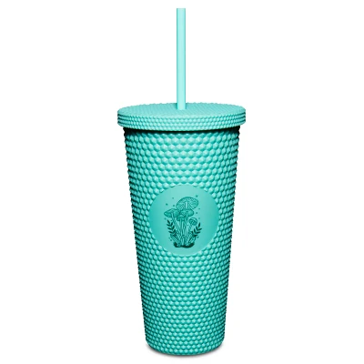Textured Mushroom Cup with Straw - 24 oz.