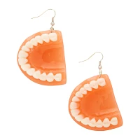 Denture Teeth Dangle Earrings