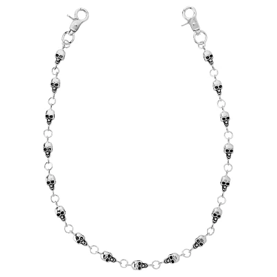 Skull Charm Wallet Chain