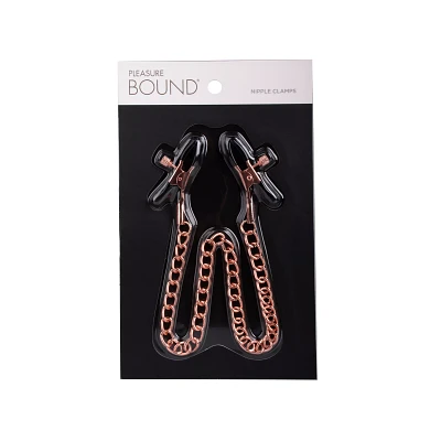 Rose Gold Nipple Clamps - Pleasure Bound