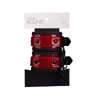 Red Glitter Handcuffs - Pleasure Bound