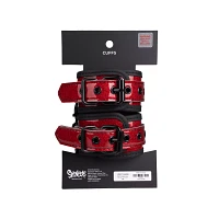 Red Glitter Handcuffs - Pleasure Bound