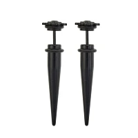 Black CZ Filigree Fake Tapers - 14 Gauge