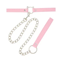 Kitty Collar with Leash - Pleasure Bound