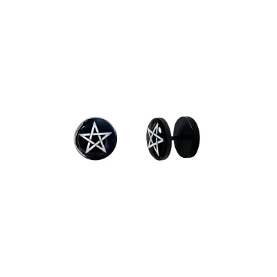 Faux Pentagram Plugs - 18 Gauge