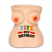 Molded Tits My Birthday Shot Glass - 1 oz.