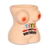 Molded Tits My Birthday Shot Glass - 1 oz.