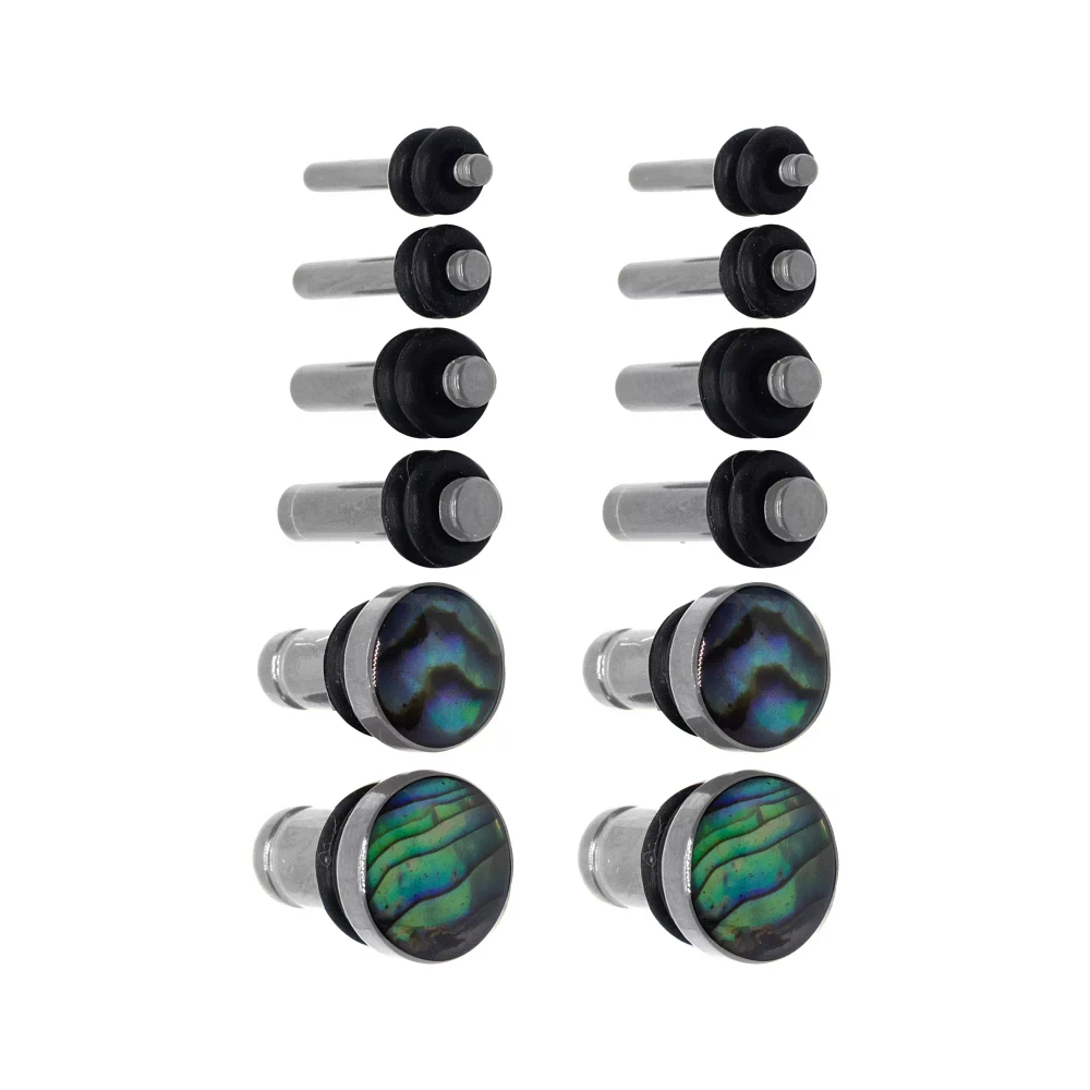 Multi-Pack Anodized Plugs - 6 Pair