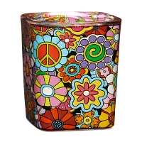 Retro Flowers Square Shot Glass - 1.5 oz.