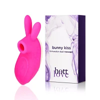 Bunny Kiss 10-Function Dual Massager 8.5 Inch - Hott Love
