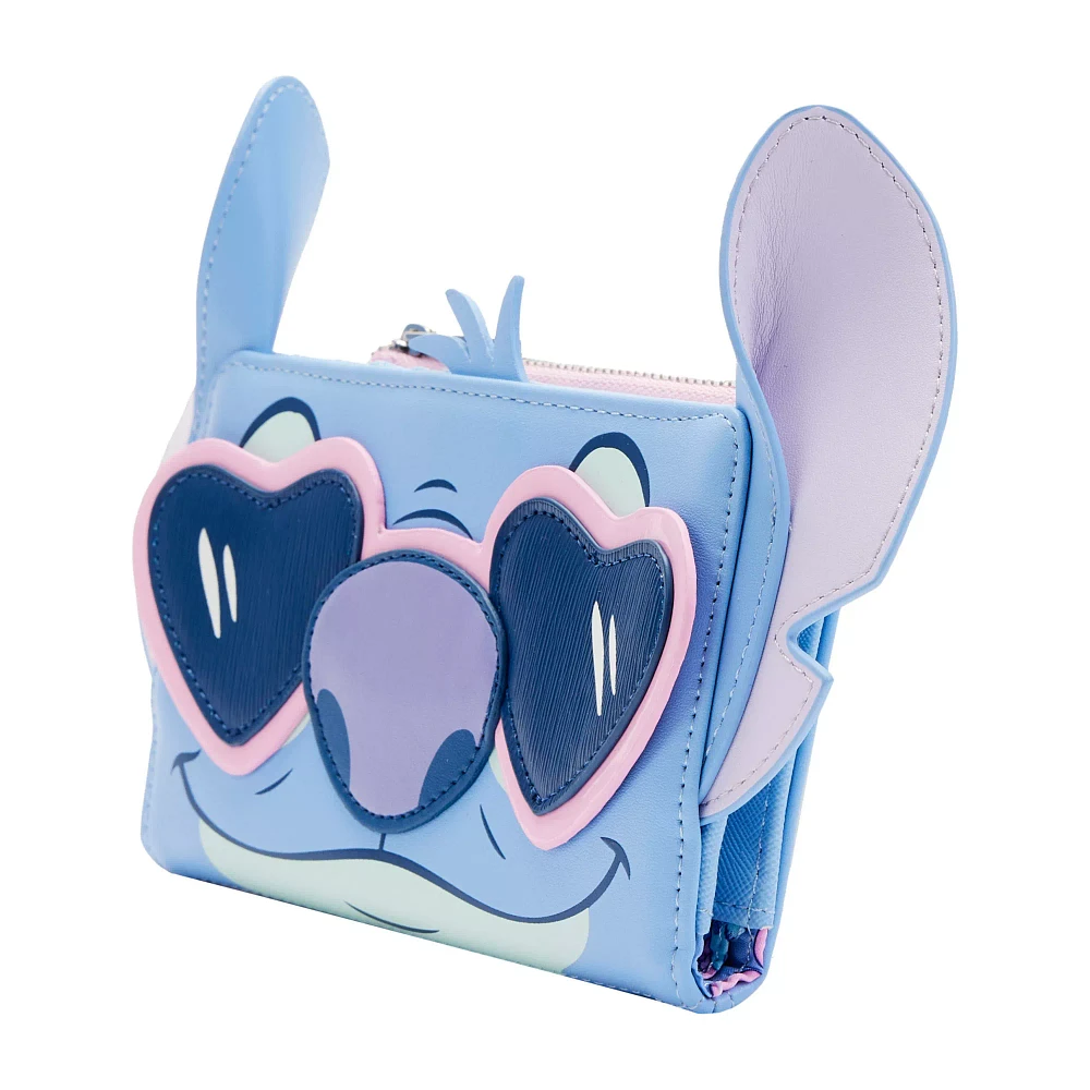 Loungefly Stitch Heart Glasses Zip Wallet- Lilo & Stitch