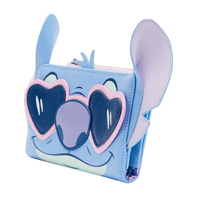 Loungefly Stitch Heart Glasses Zip Wallet- Lilo & Stitch