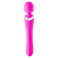 Pink Wiggle Wand Double-Ended Rechargeable Massager 9.2 Inch - Hott Love Extreme