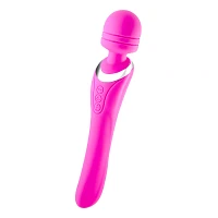 Pink Wiggle Wand Double-Ended Rechargeable Massager 9.2 Inch - Hott Love Extreme