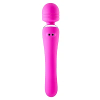 Pink Wiggle Wand Double-Ended Rechargeable Massager 9.2 Inch - Hott Love Extreme
