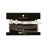 White Daisy Bondage Collar and Leash - Pleasure Bound