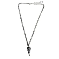 Raven Skull Pendant Chain Necklace
