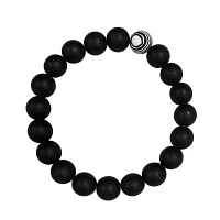 Black and White Swirl Long Distance Bracelets - 2 Pack