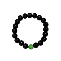 Multi-Pack Black and Green Beaded Bracelets - 2 Pack