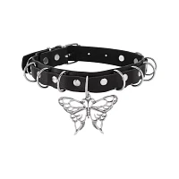 D-Ring Butterfly Choker Necklace