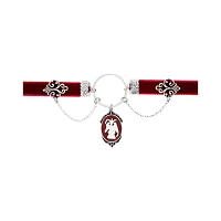 Red Baphomet Pendant Choker Necklace