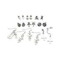 Multi-Pack Baphomet Charm and Dangle Earrings - 9 Pack