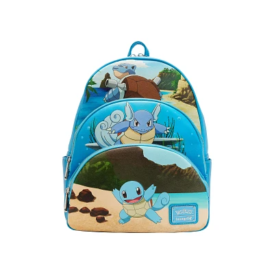 Loungefly Squirtle Evolution Mini Backpack - Pokémon