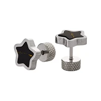 Black Marble Star Fake Plugs - 18 Gauge