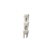 White Teeth Crawler Cartilage Barbell