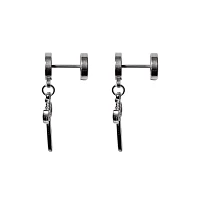 Sword Fake Plugs Dangle Earrings - 18 Gauge