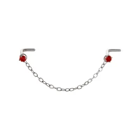 Multi-Pack Red and Black Nose Chain - 2 Pack