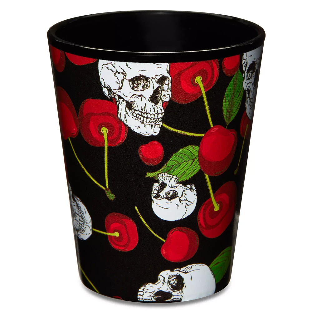 Skulls and Cherries Shot Glass - 2 oz.
