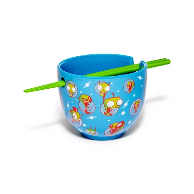 Invader Zim Bowl with Chopsticks 22 oz. - Nickelodeon