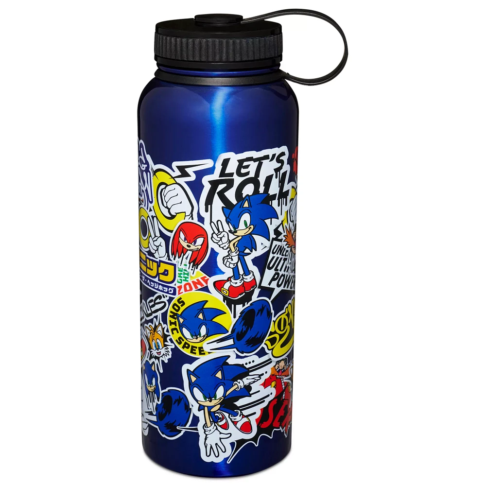 Sonic the Hedgehog Sticker Water Bottle - 40 oz.
