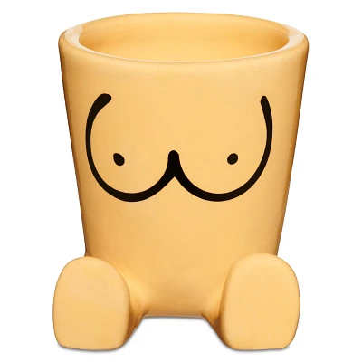 Boobs with Feet Molded Shot Glass - 2 oz.
