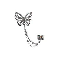 CZ Butterfly Chain Ear Cuff