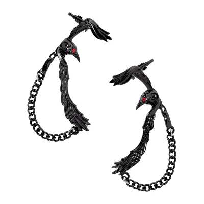 Black Raven Ear Cuffs