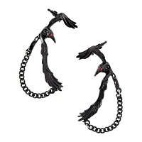Black Raven Ear Cuffs
