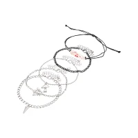 Multi-Pack Mushroom Chain Bracelets - 5 Pack
