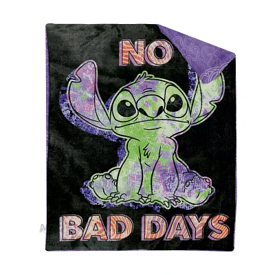 Stitch No Bad Days Fleece Blanket - Lilo & Stitch