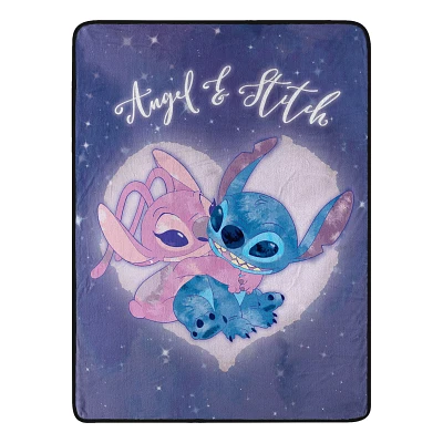 Stitch and Angel Cosmic BFF Fleece Blanket - Lilo & Stitch