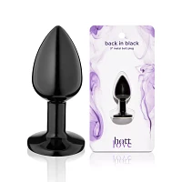 Back in Black Metal Butt Plug 3 Inch - Hott Love