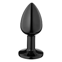 Back in Black Metal Butt Plug 3 Inch - Hott Love