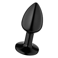 Back in Black Metal Butt Plug 3 Inch - Hott Love