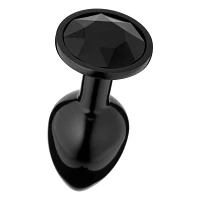 Back in Black Metal Butt Plug 3 Inch - Hott Love