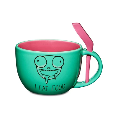 Gir I Eat Food Soup Mug with Spoon - Invader Zim