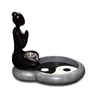 Tranquil Yin Yang Woman Backflow Incense Burner