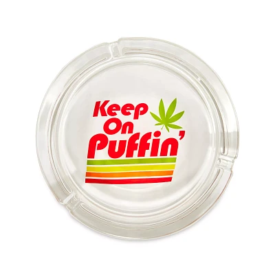 Weed Leaf Keep on Puffin Ashtray