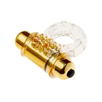 Power Package Metallic Vibrating Cock Ring - Hott Love Extreme